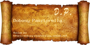 Dobosy Pasztorella névjegykártya